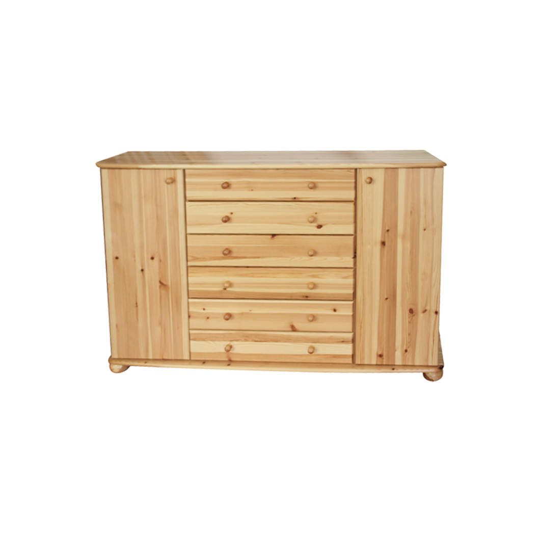 Anikó 6 fiókos 2 ajtós komód 110/165