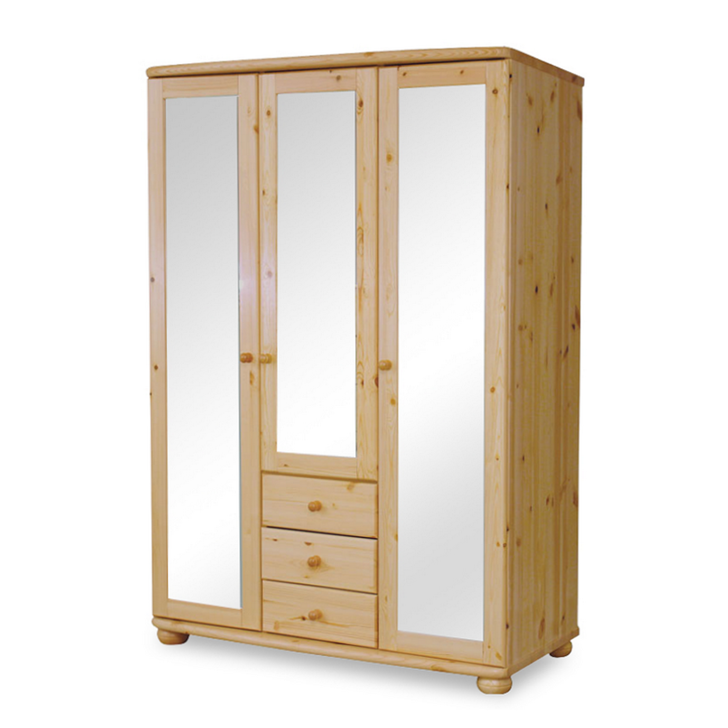 Claudia 3 ajtós 3 fiókos telitükrös nagyszekrény