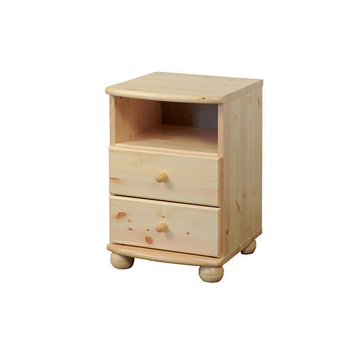 Claudia éjjeliszekrény 2 fiókos polcos