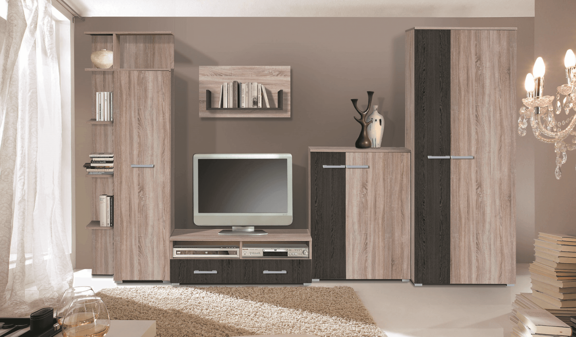 Corpus Maxim Rev 300 cm Sonoma-Sávos Wenge