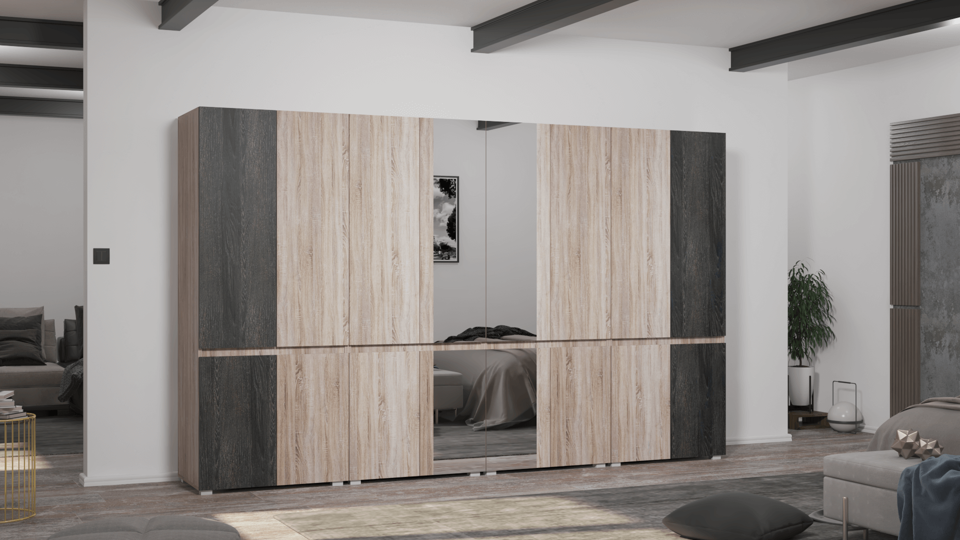 Corpus Vektor 20 Tükrös 320 cm Sonoma-Canterbury