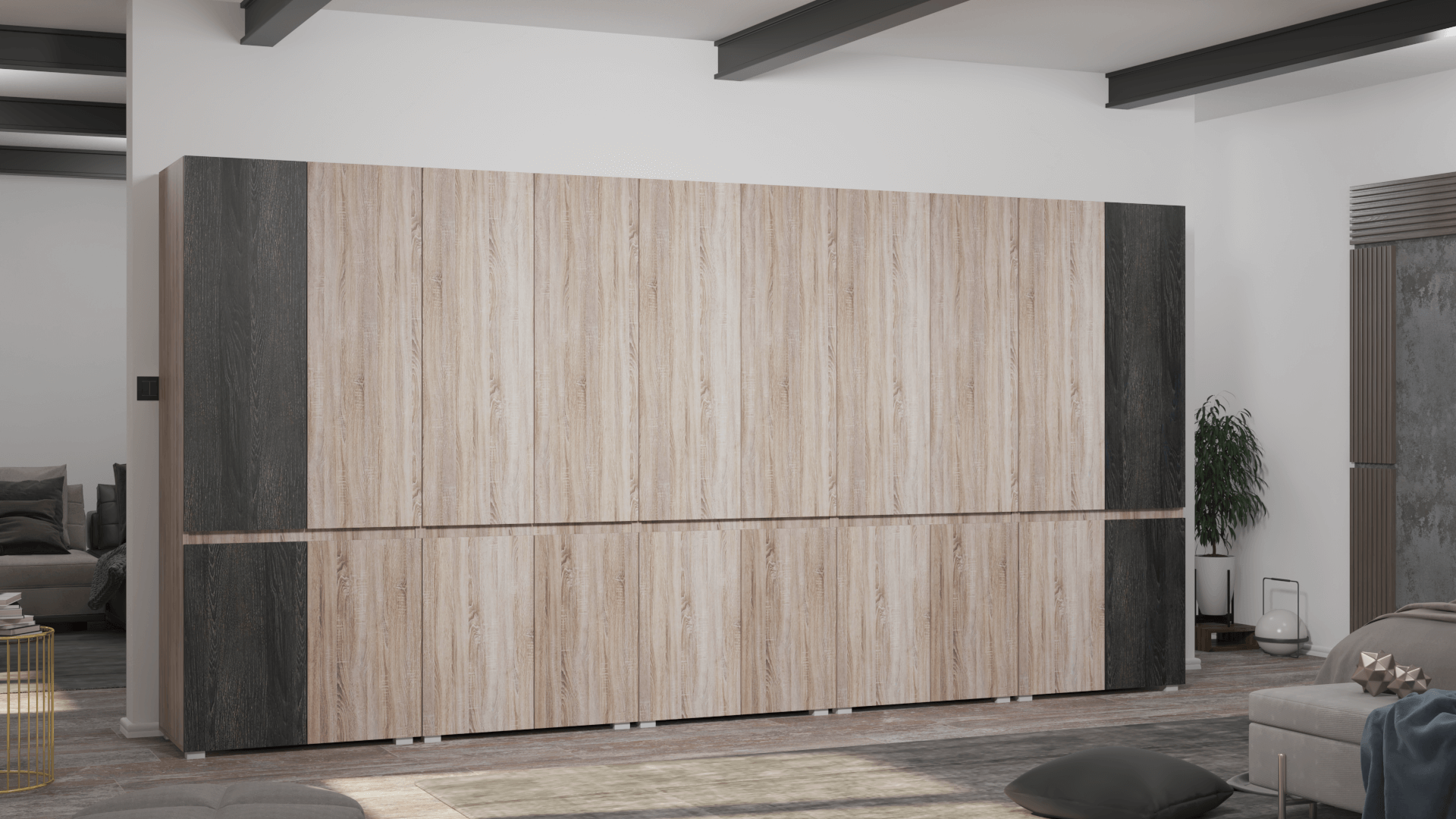 Corpus Vektor 24 Tükrös 360 cm Sonoma-Canterbury