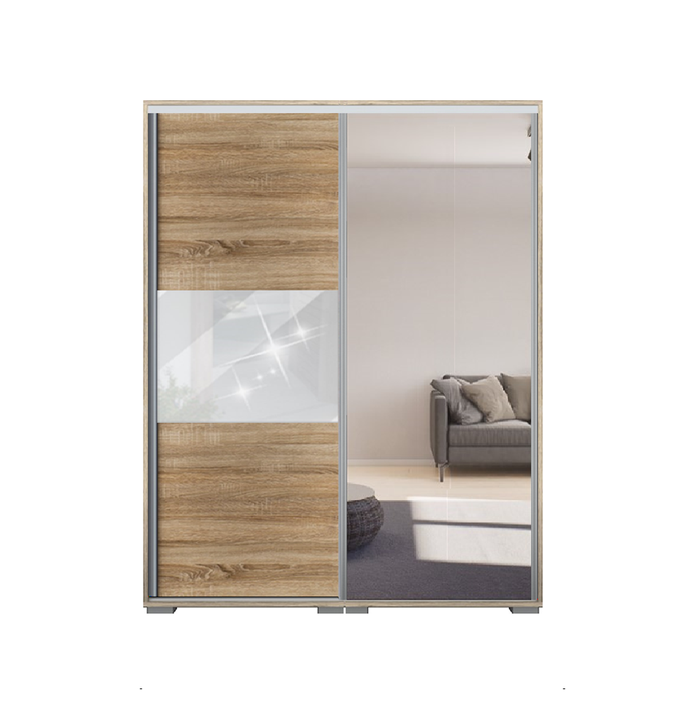 Dager tolóajtós gardrób 170 cm Vállfás-3 Polcos