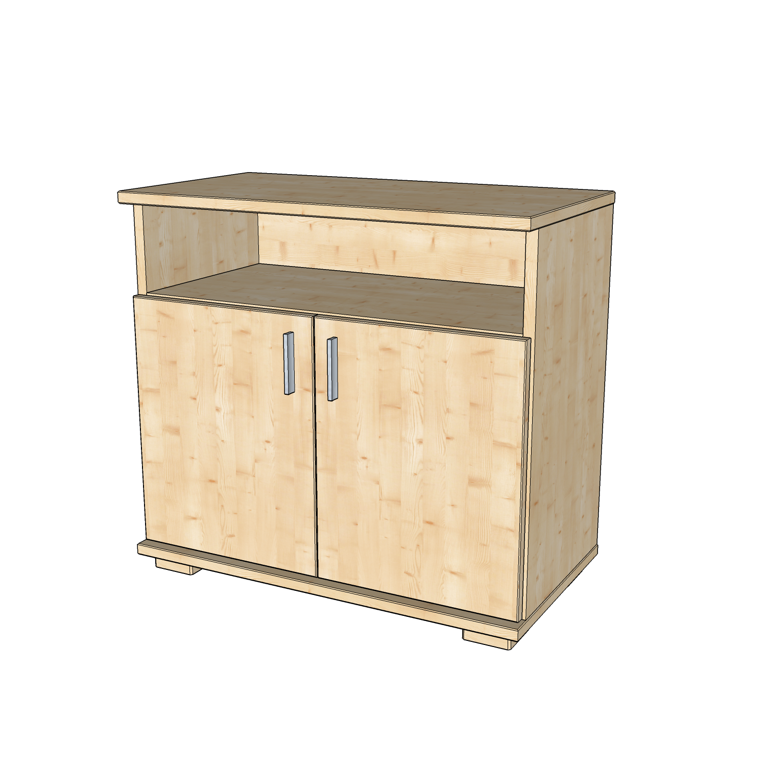 Nobis 2 ajtós nyitott komód