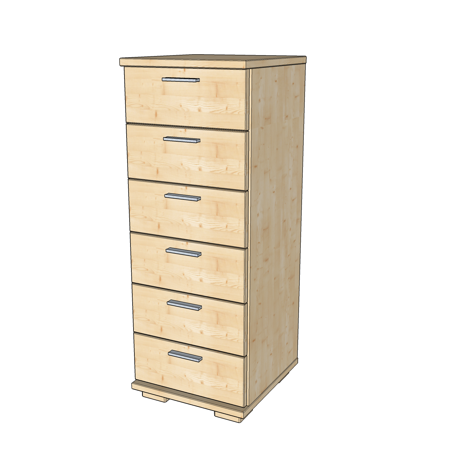 Nobis 6 fiókos keskeny komód