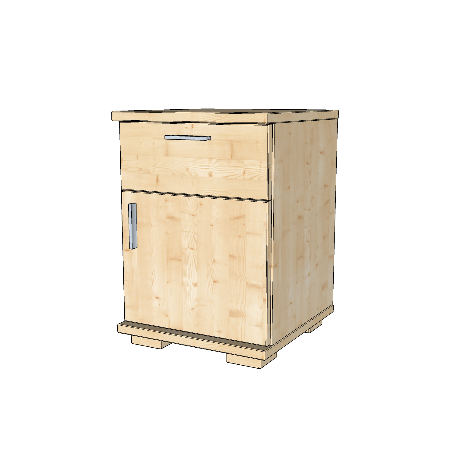 Nobis éjjeliszekrény 1 ajtós fiókos