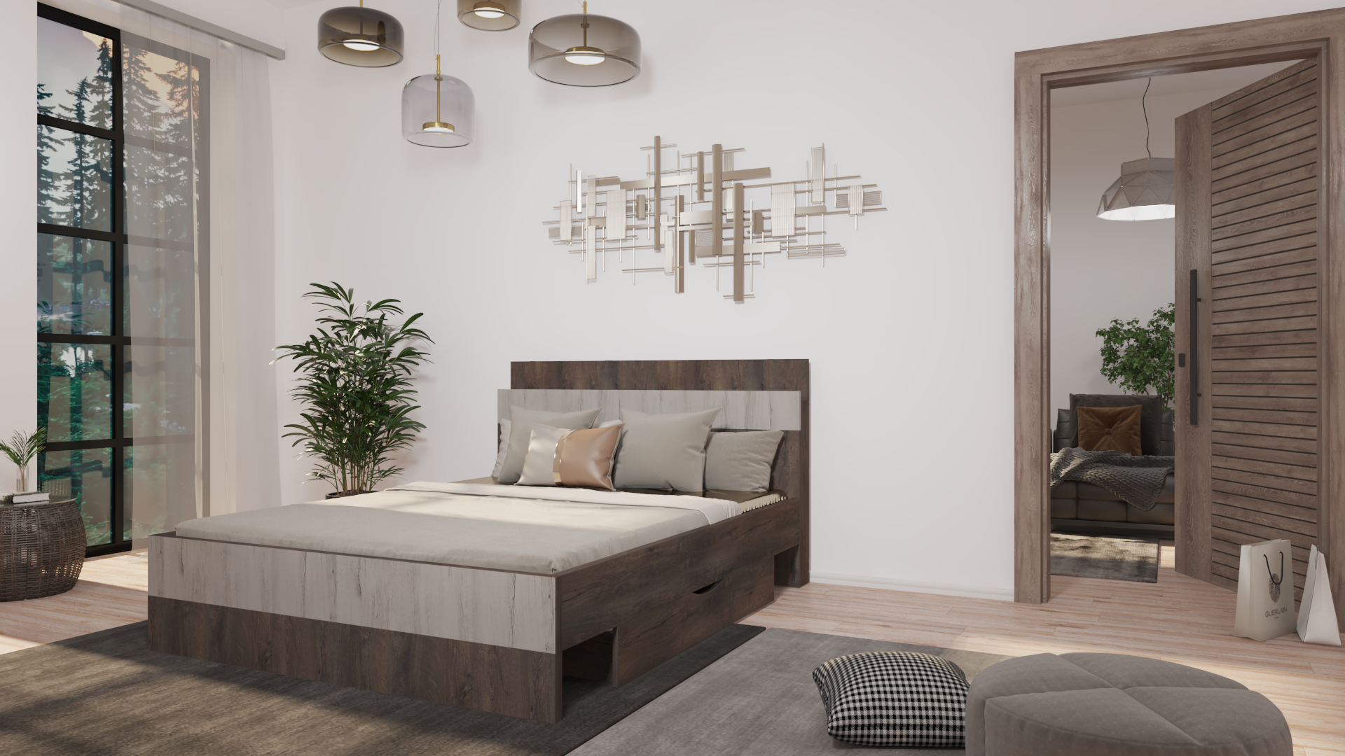 Wilson WA8 Ágykeret 180 cm (36 mm vastag bútorlap)- lapszerelt